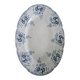 Oval plate faience Longwy model Joinville n*243 blue ironstone