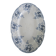 Oval plate faience Longwy model Joinville n*243 blue ironstone