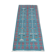Hand-made blue carpet in pure wool  95x215cm
