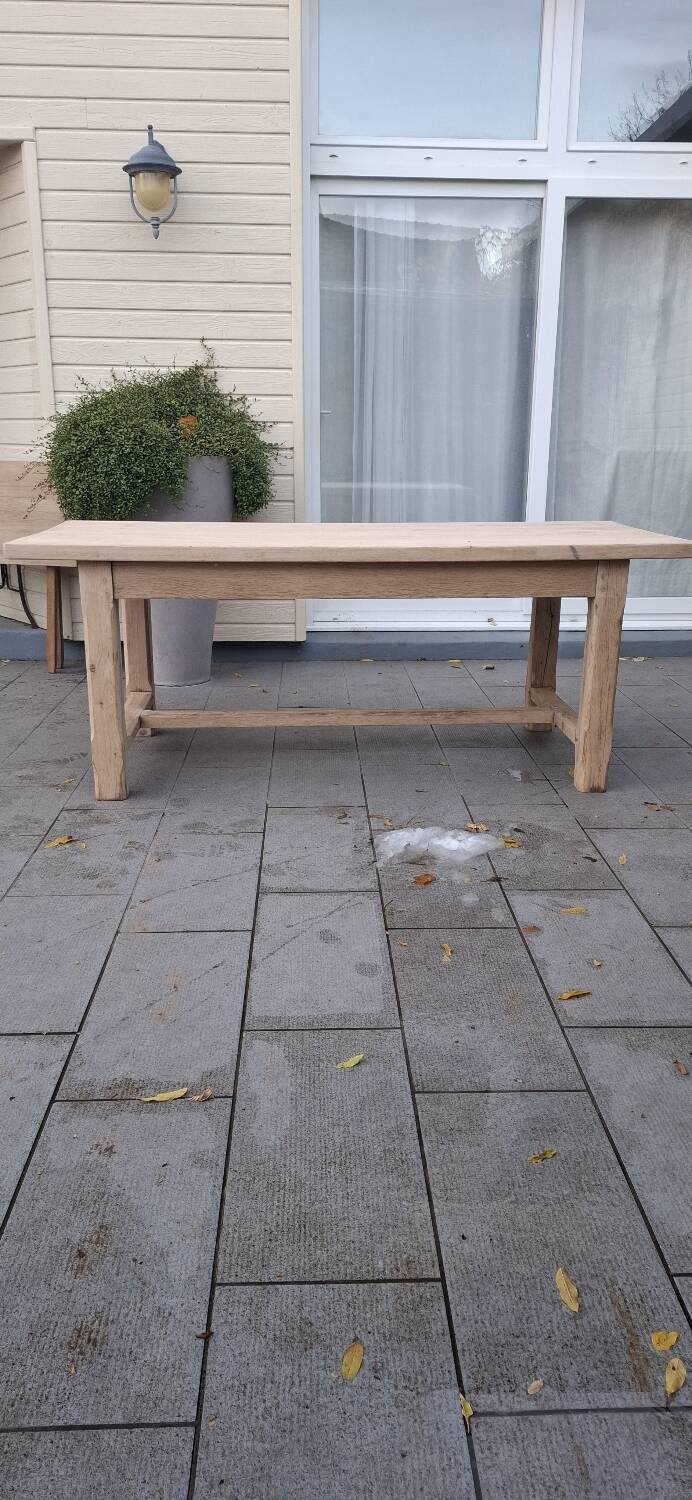 Farmhouse table with oak extensions 3m