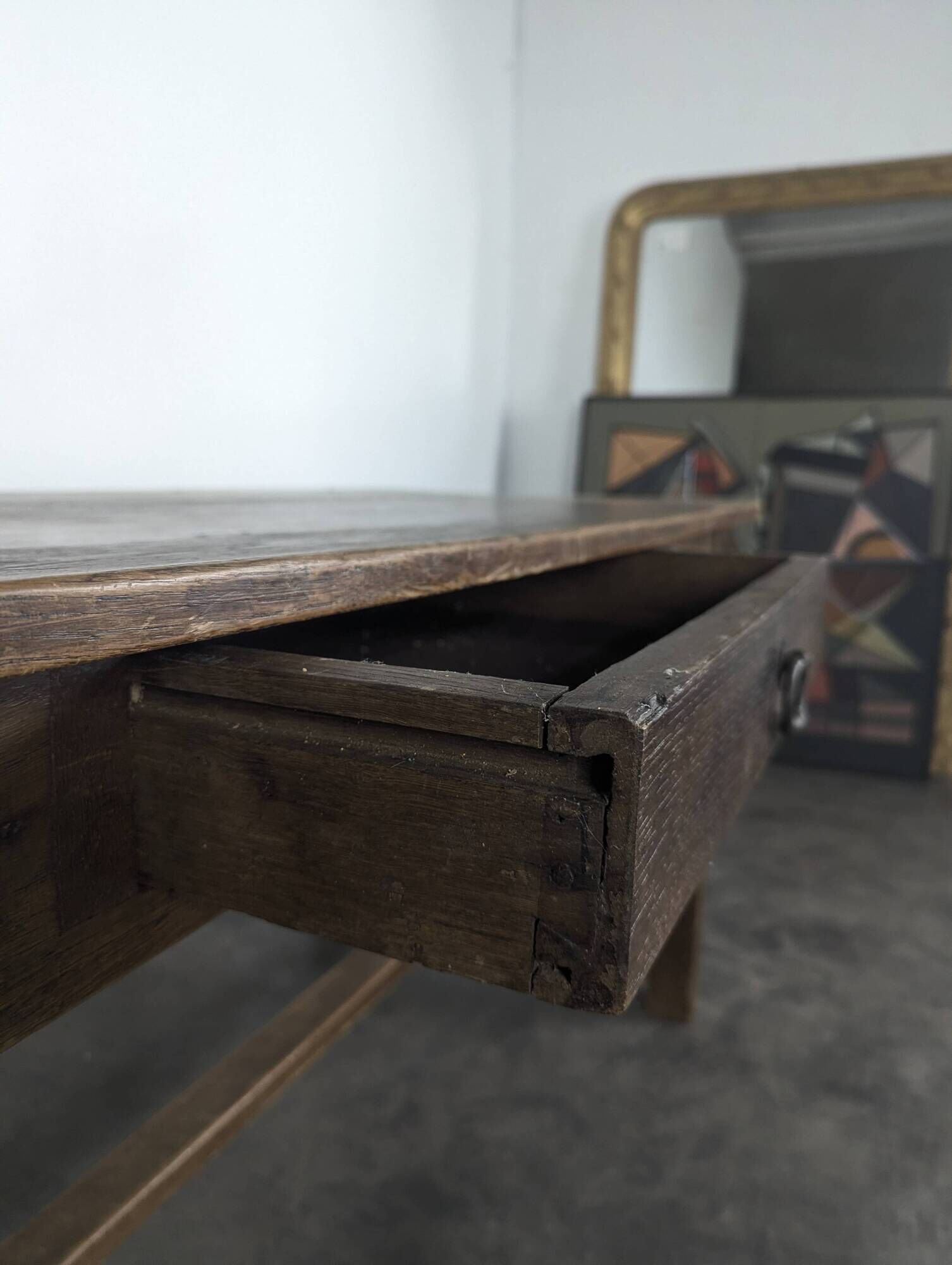 Solid oak farmhouse table