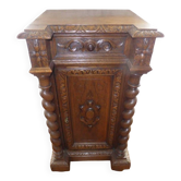 Antique bedside table in Louis XIII Baroque style