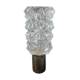 Wall lamp in glass and brass 60s