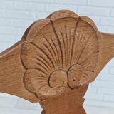 1960s, Danish design, pair of armchairs, oak wood, original very good condition