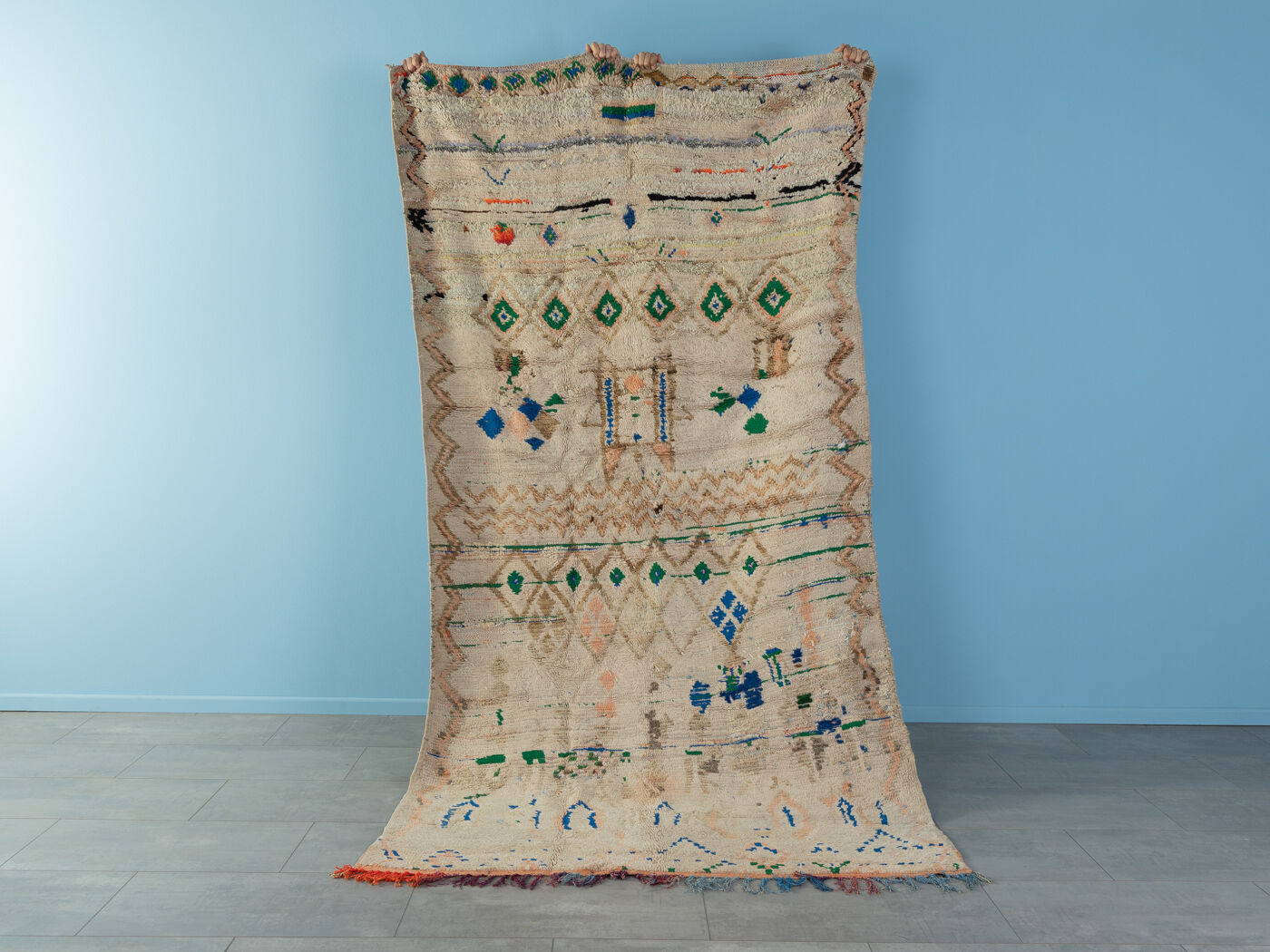 Vintage boujad, berber rug, 146 x 258