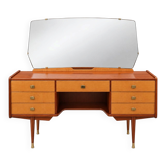 Coiffeuse vintage avec miroir, années 50-60