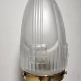 Lámpara de mesa de cristal. España, 1940s.