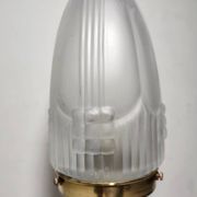 Lampe de table en verre. Espagne, années 1940.