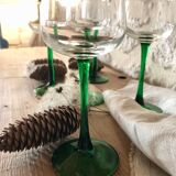 Antique white wine glasses