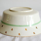 Salad bowl gien flowers gold