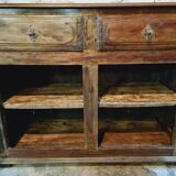 Buffet Ancien Français du XVIIᵉ Siècle en Bois de Châtaignier