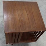 Scandinavian library revolving teak around 1960