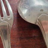 Christofle - Baptism cutlery model Boréal - in silver-plated metal
