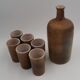 Vintage Lefevre sandstone liqueur service