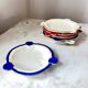 Vintage Rosenthal Elfenbein Kronach Ceramic Ashtray, Miramar Serie with Red