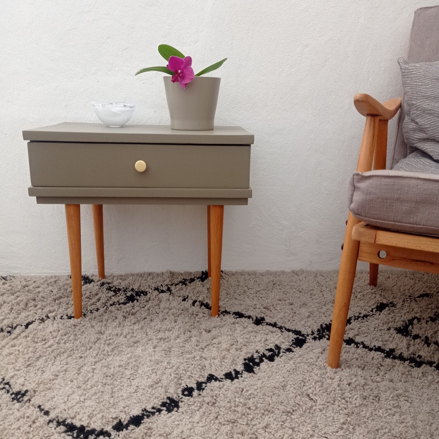 Paire de chevets vintage