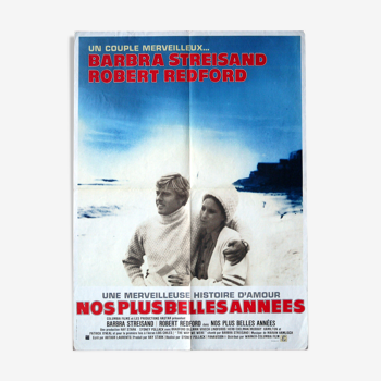 Affiche cinéma originale "Nos plus belles années" Redford, Streisand