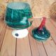 Opaline glass candy box made in Italy