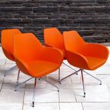 Suite de 4 Fauteuils pop Fan 10H pour Profim designer Piotr Kuchciński