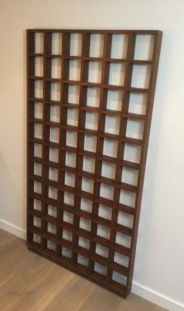 Étagère de séparation en bois exotique