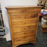 Chiffonnier style Louis Philippe en noyer