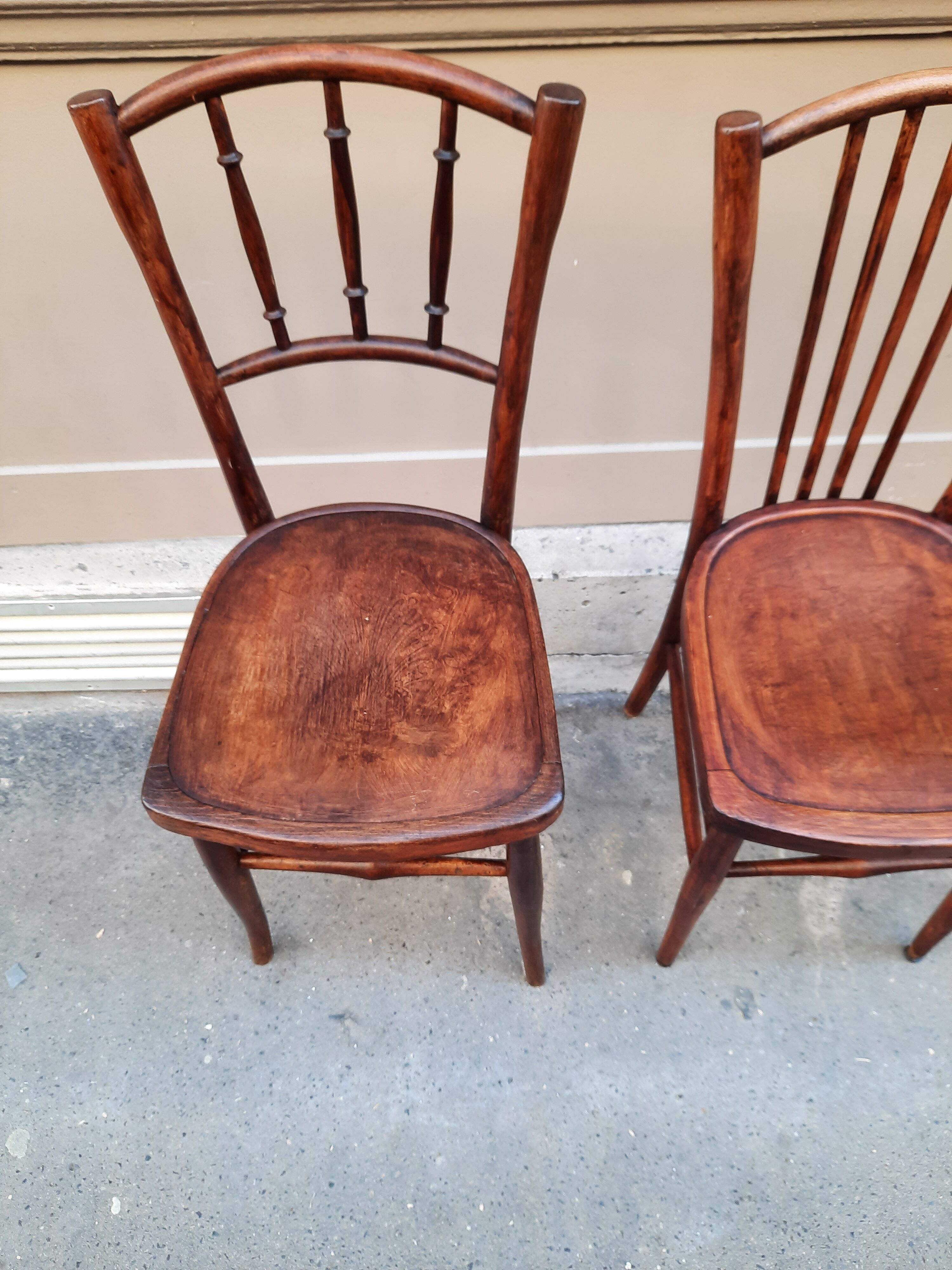 Pair of bistro chairs