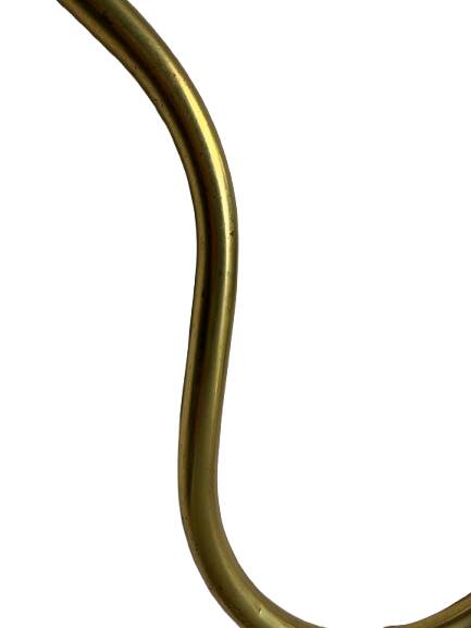 Pair of exterior or interior wall lights in gilded metal, 60s/80s