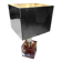 Table Lamp • Cube • Fractal Resin • Polished Steel • Chrome • 1970