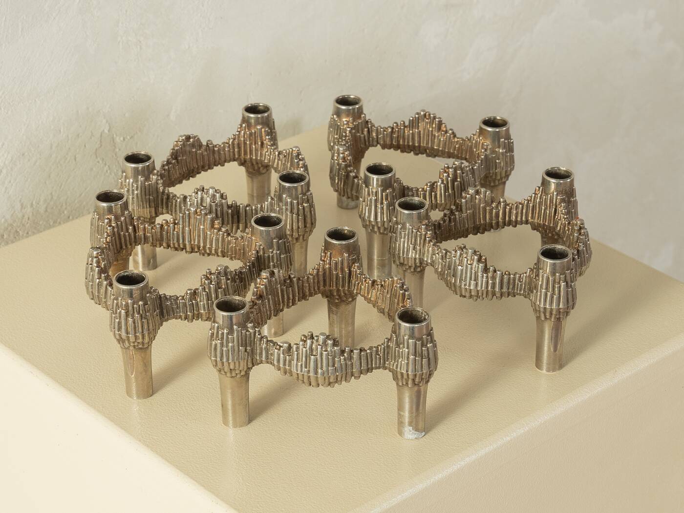 Brutalistic Candle Holders, Stoff Nagel
