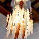 Bicolour cascade chandelier Poliarte by Albano Poli, Murano, 1970, Italy