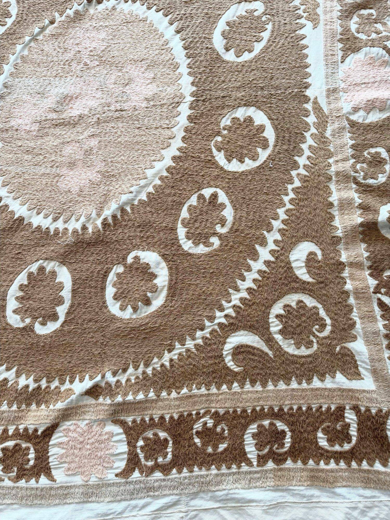 Vintage hand-embroidered tablecloth 153x154 cm