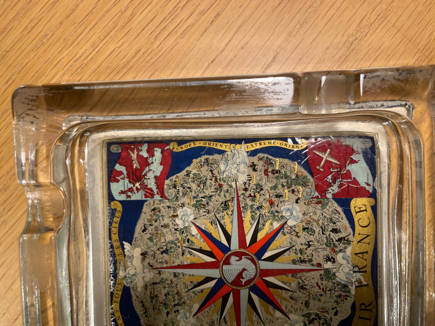 Ashtray or large vintage Air France pocket