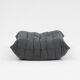 Togo lounge chair and pouf in black fabric by Michel Ducaroy for Ligne Roset, 1973, set of 2
