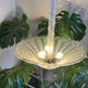 Beautiful Art Deco glass pendant.
