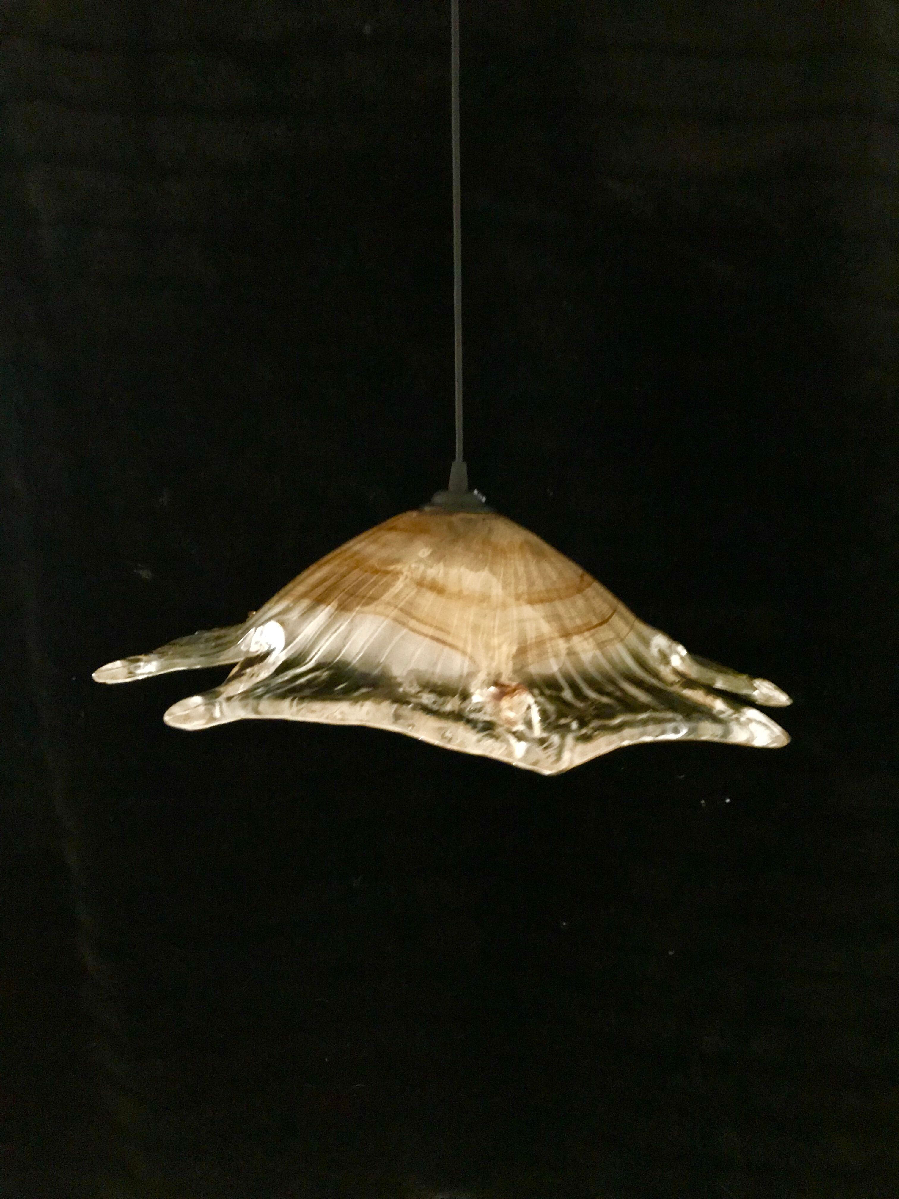 During Mazzega amber glass