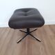 Leather pouf, Germany, 70s