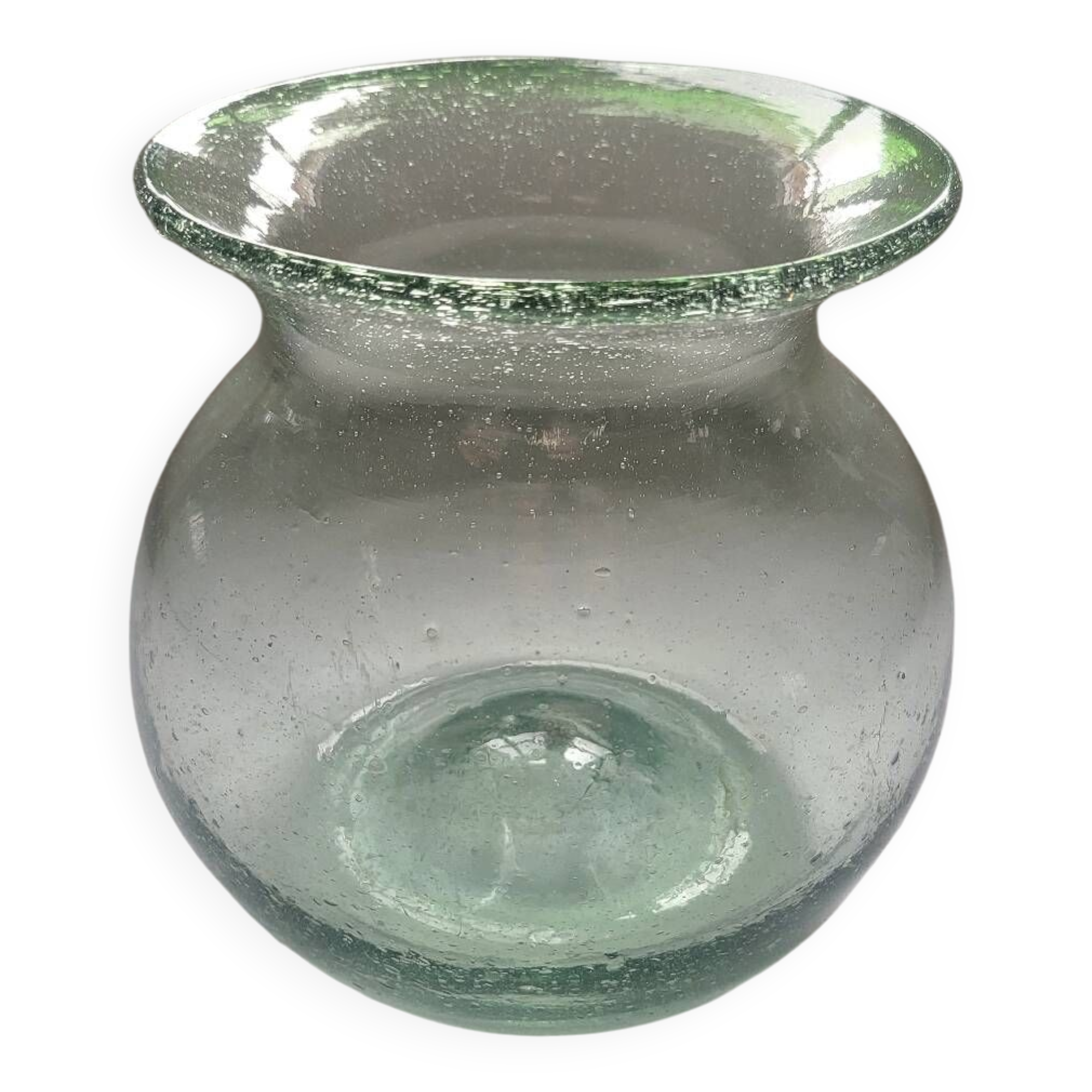 Blown Glass Ball Vase