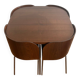 Set of table and 4 teak chairs, Fusion model by Sandra Kragnert for IKEA, Sweden, 1970s: