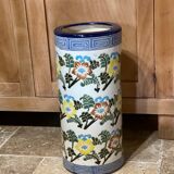 Enamelled ceramic umbrella stand