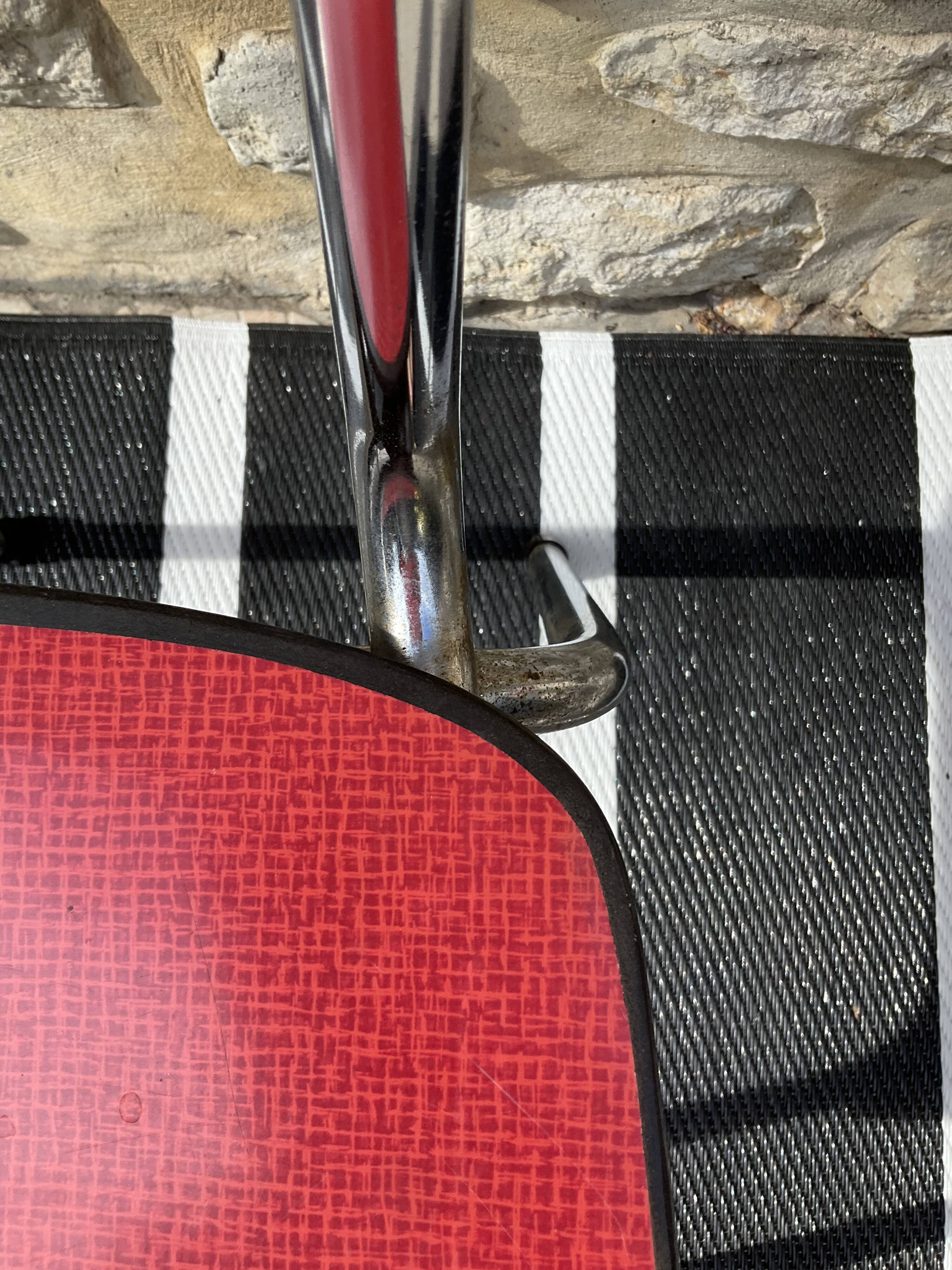 Formica chair red tubauto