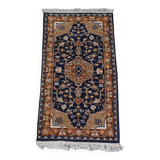 Tapis persan 136x70 bleu et marron