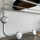 Vintage wall-mounted aluminum coat rack