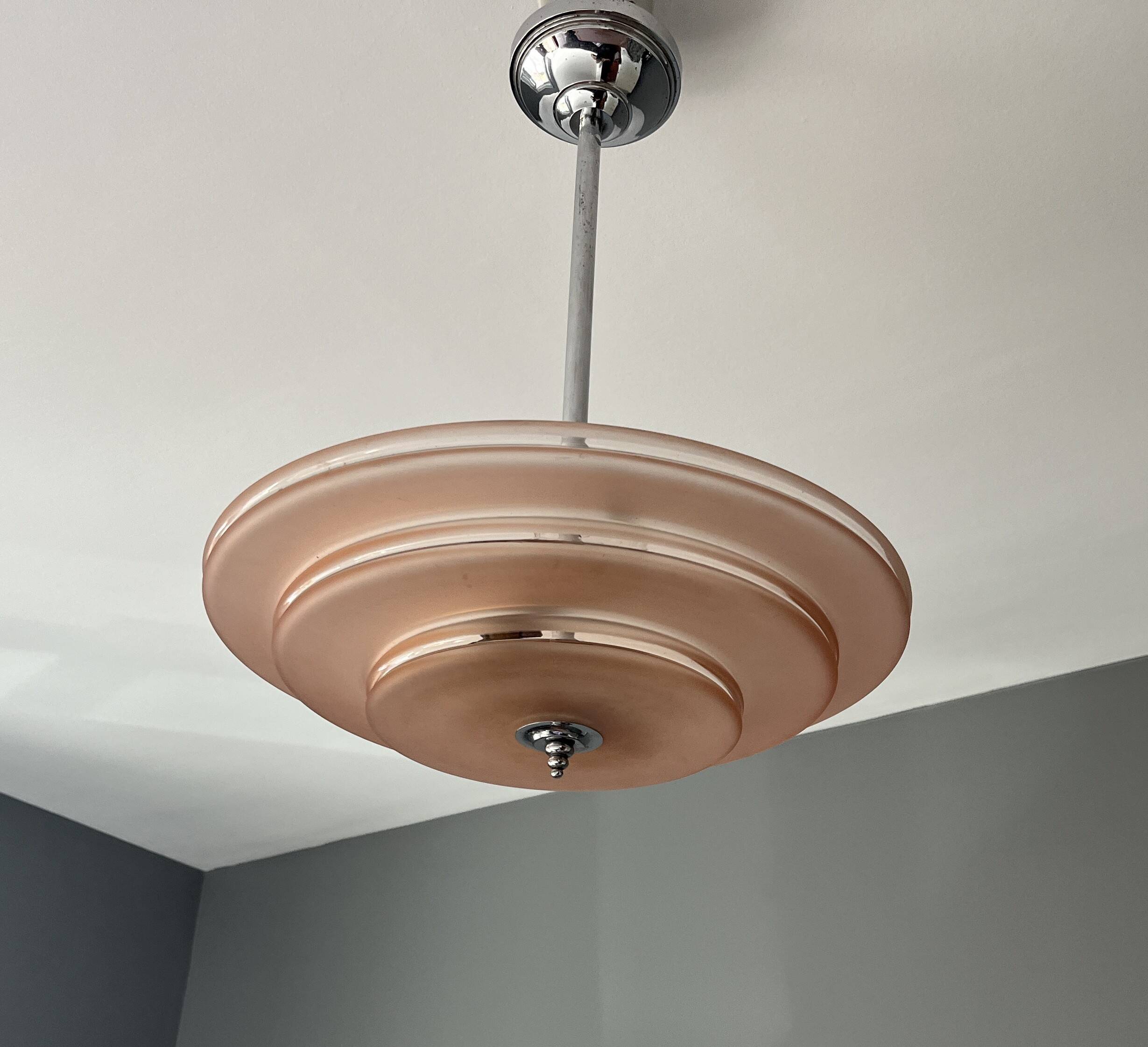 Vintage Art Deco ceiling light (1930)