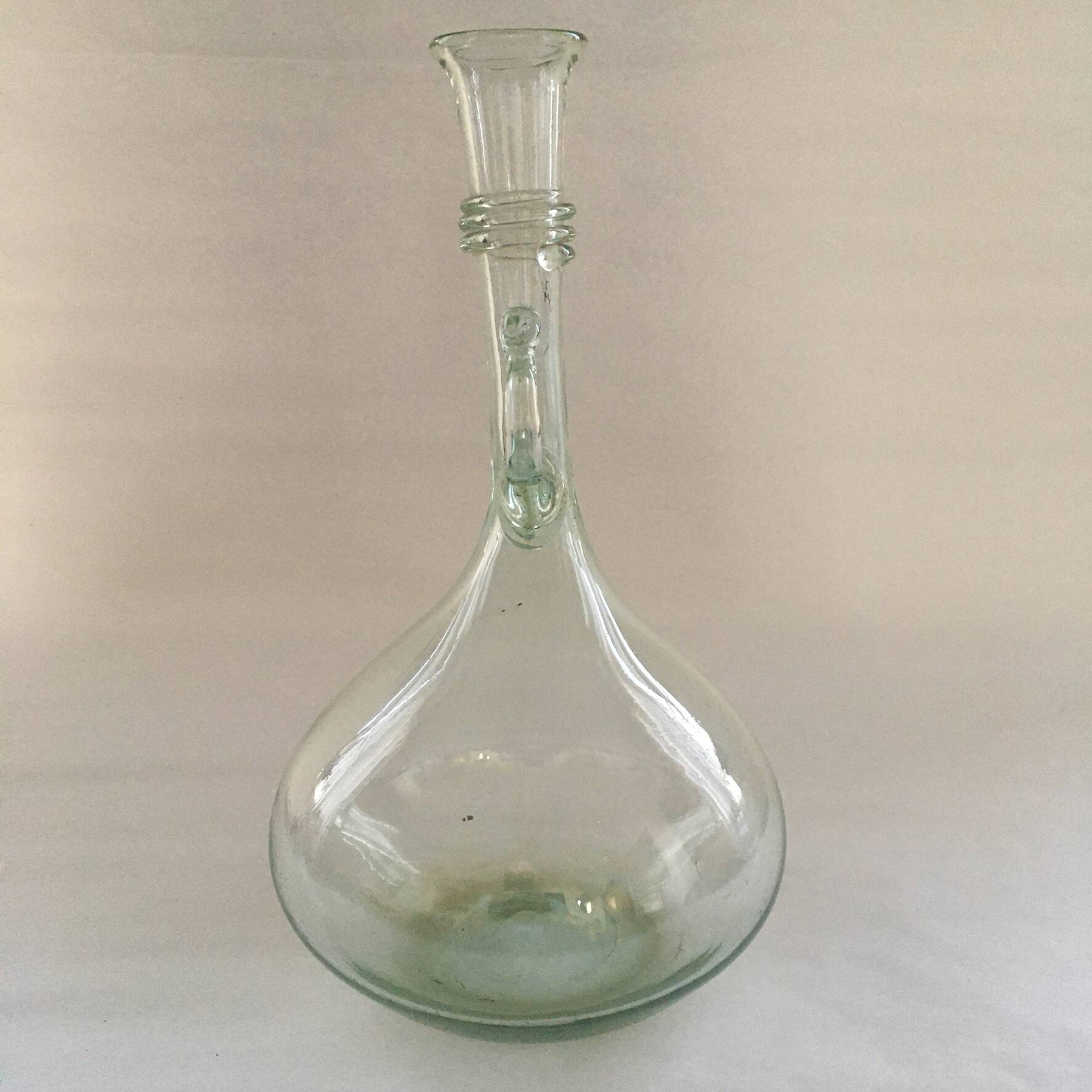 Italian blown glass carafe