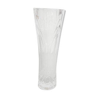 Vase en verre blanc