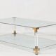 Table basse en verre et Lucite par Charles Hollis Jones — 1970