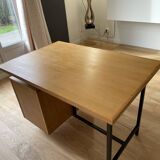 Renovated vintage desk with 2 drawers