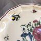 Decorative plate earthenware of Salins France decoration Strasbourg