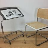 "L'Adap-Table" modular serving trolley, rigid and chrome, Matégot style