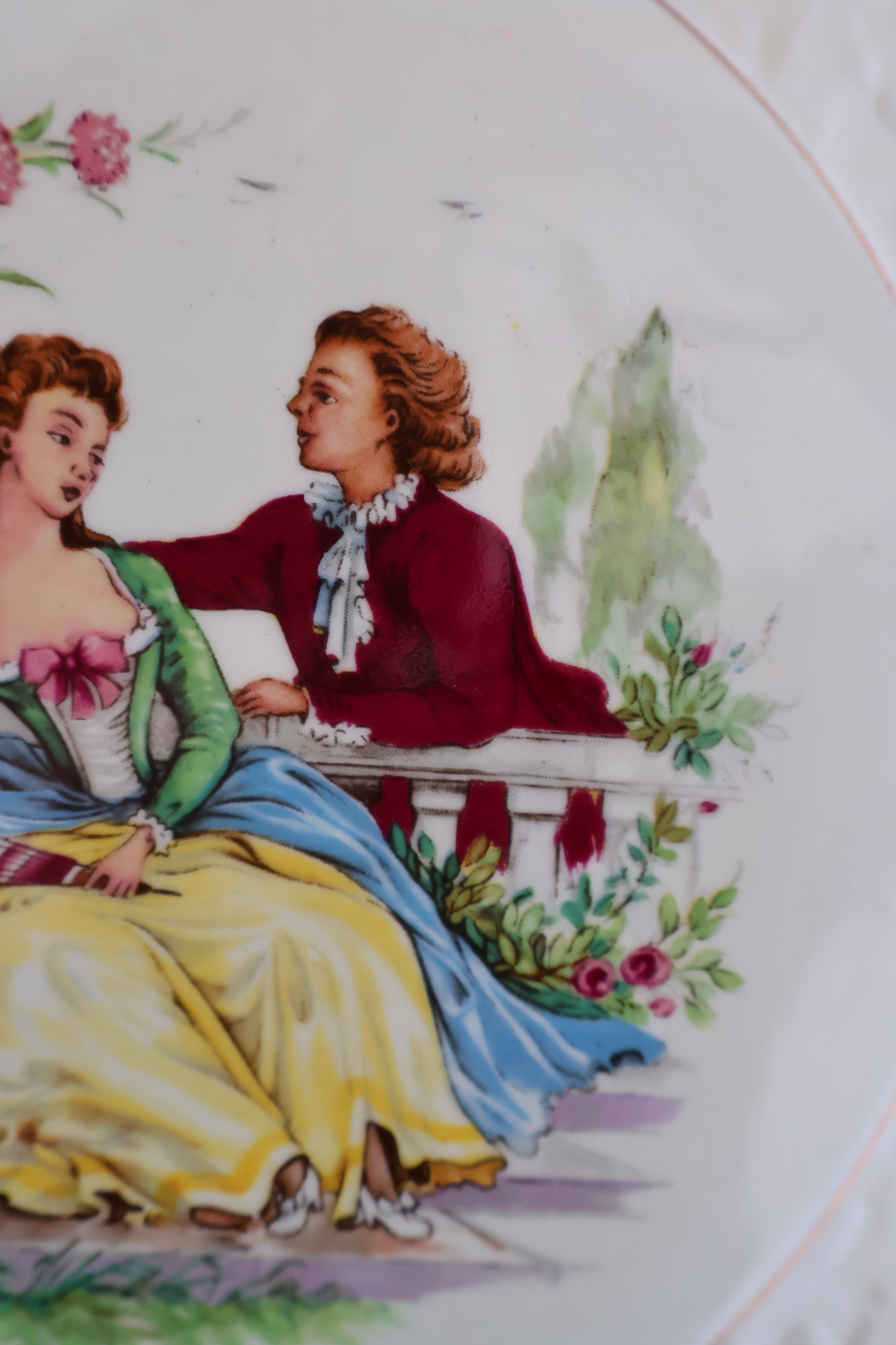 Cake dish collection Watteau St. Amand